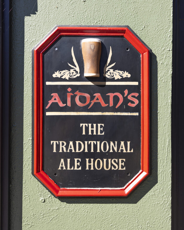 Sign Outside Aidan's Pub